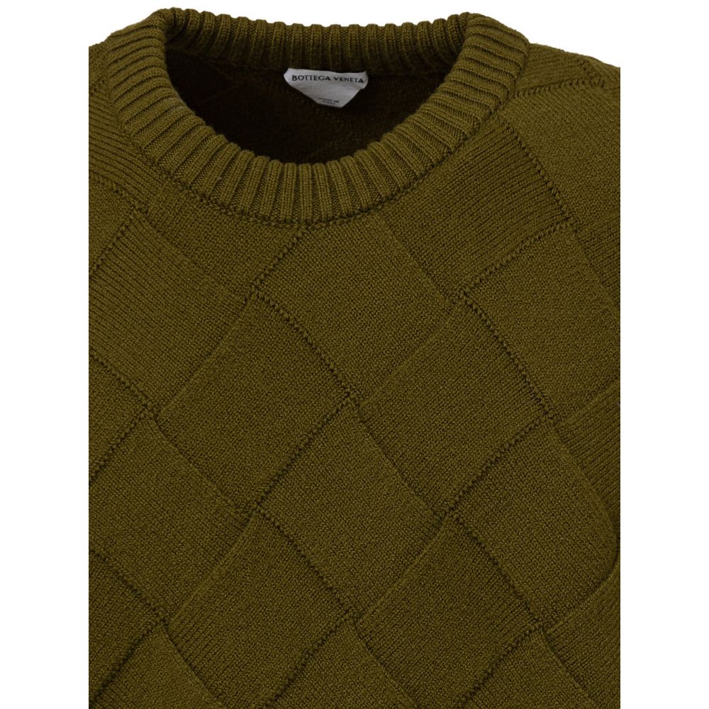 Pull en laine verte Bottega Veneta