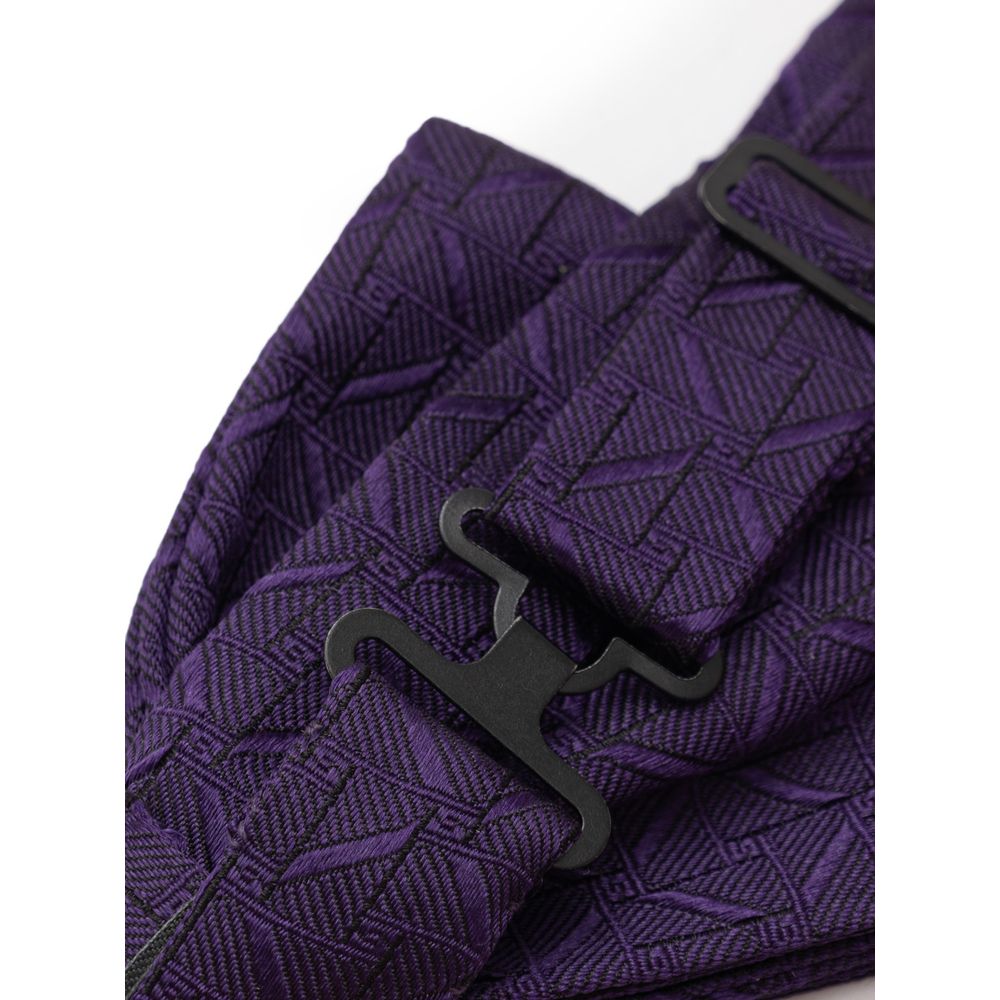 Dolce &amp; Gabbana Purple Silk Bowty