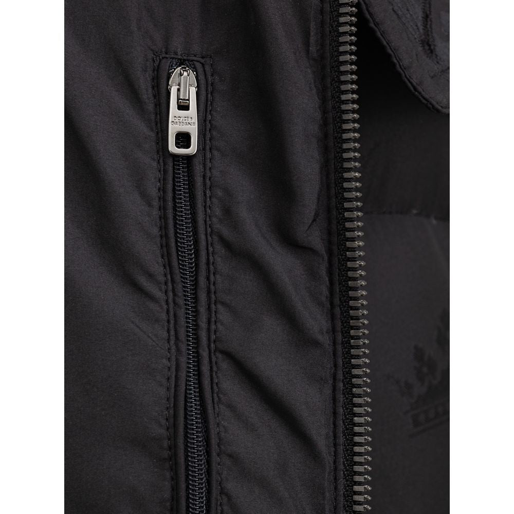 Dolce & Gabbana Black Cotton Jackets & Coat