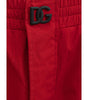 Dolce & Gabbana Red Polyamide Pant