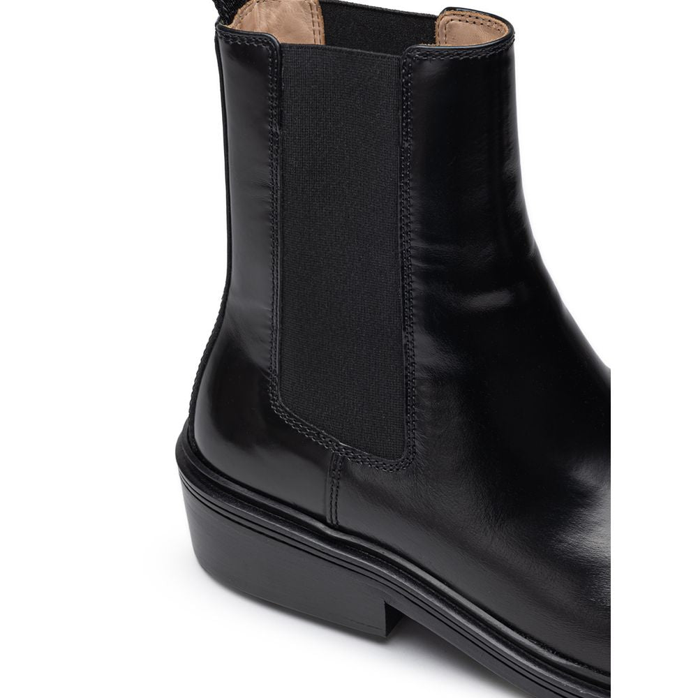 Bottega Veneta Bottes en cuir noir