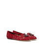 Ballerines en viscose rouge Dolce &amp; Gabbana