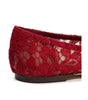 Ballerines en viscose rouge Dolce &amp; Gabbana
