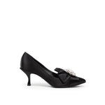 Escarpin en viscose noire Dolce & Gabbana