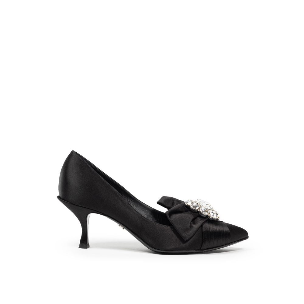 Escarpin en viscose noire Dolce & Gabbana