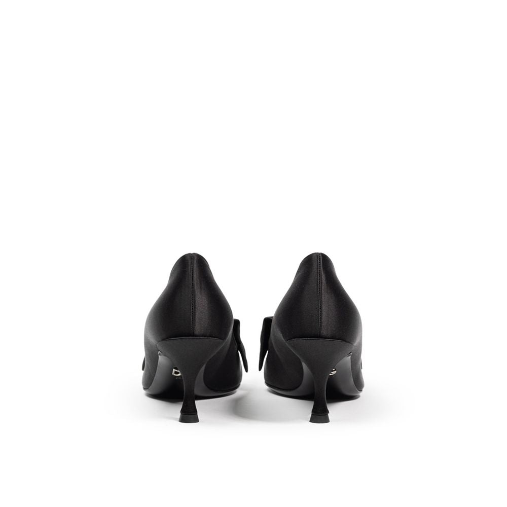 Escarpin en viscose noire Dolce & Gabbana