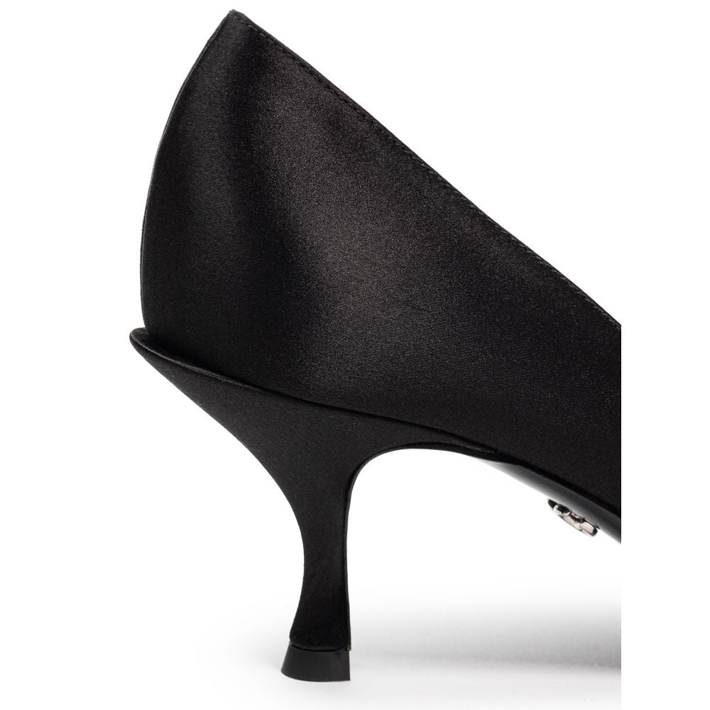 Escarpin en viscose noire Dolce & Gabbana
