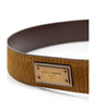 Dolce & Gabbana Brown Leather Belt
