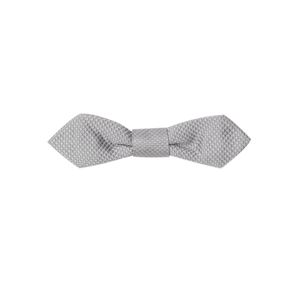 Dolce &amp; Gabbana Gray Silk Bowty