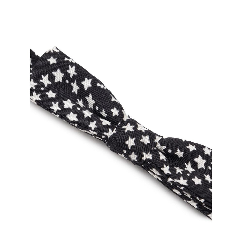 Dolce &amp; Gabbana Black Silk Bowty