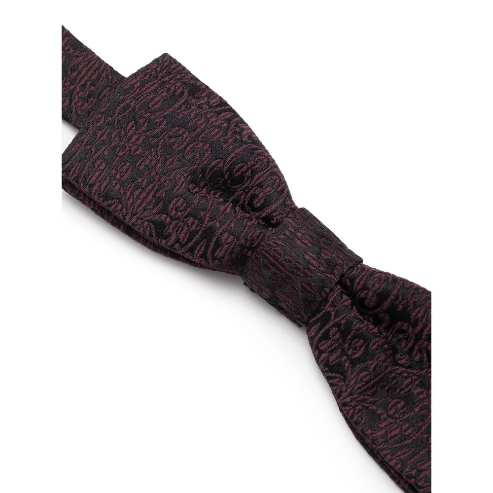 Dolce &amp; Gabbana Black Silk Bowty