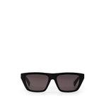 Lunettes de soleil Bottega Veneta en acétate noir