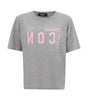 Dsquared² Elegant Gray Cotton Top for Women
