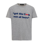 T-shirt en coton gris Dsquared²