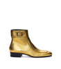 Saint Laurent Gold Leather Boot
