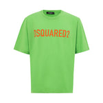 T-shirt Dsquared² en coton vert électrique pour homme
