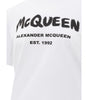 T-shirt en coton blanc Alexander McQueen