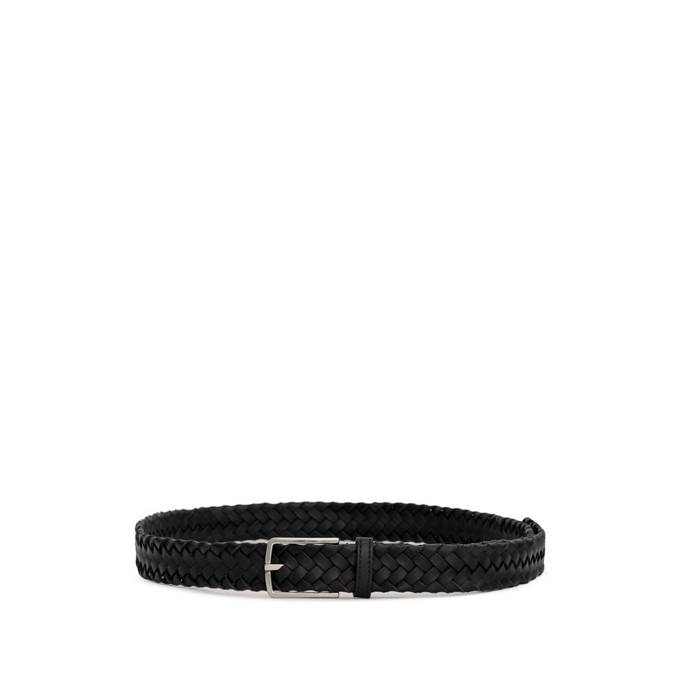 Ceinture en cuir noir Bottega Veneta