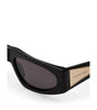 Lunettes de soleil Bottega Veneta en acétate noir