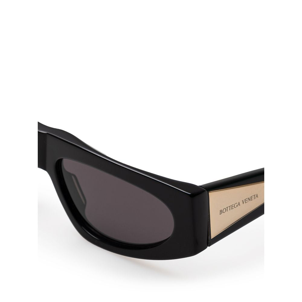 Lunettes de soleil Bottega Veneta en acétate noir