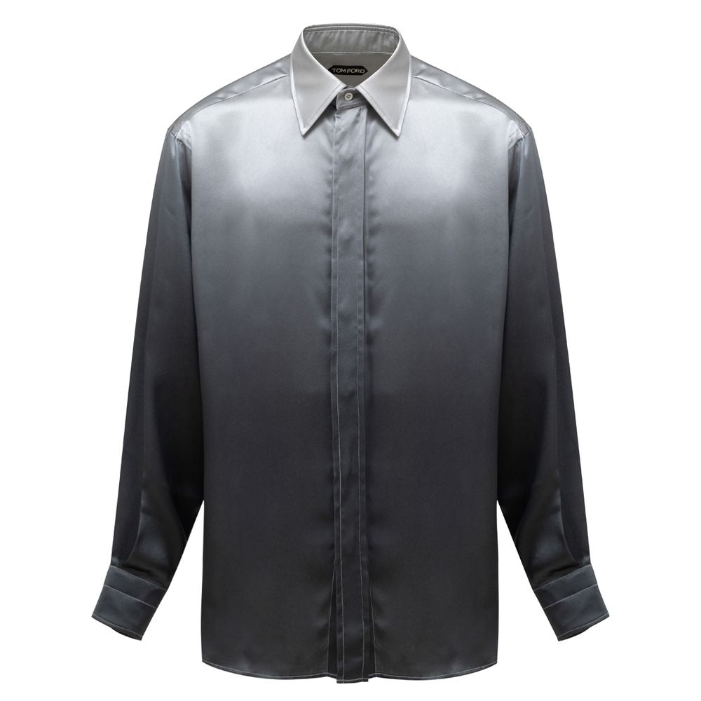 Chemise en soie grise Tom Ford
