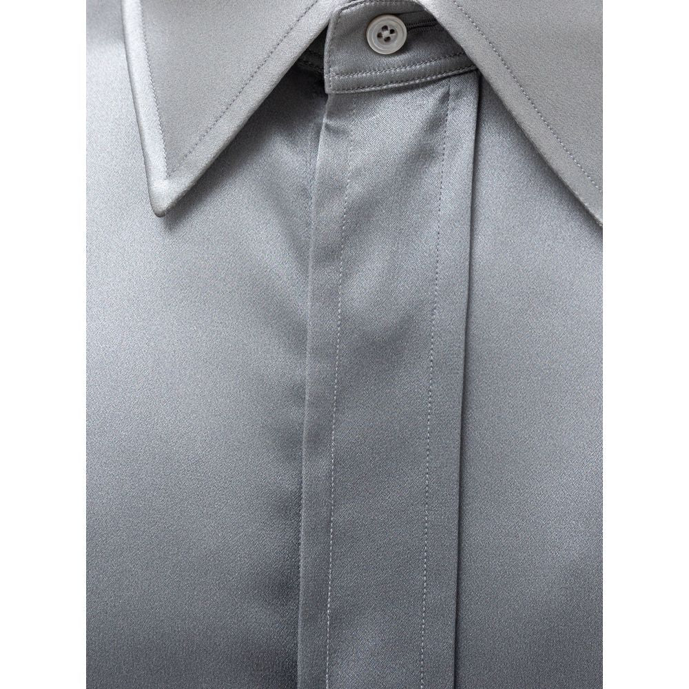 Chemise en soie grise Tom Ford