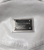 Dolce & Gabbana Metallic Gray Cotton Button Down Shirt