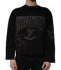 Dolce & Gabbana Black DG Heaven Crew Neck Pullover Sweater