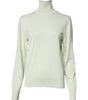 Dolce & Gabbana Light Green Wool Turtleneck Pullover Sweater
