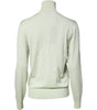 Dolce & Gabbana Light Green Wool Turtleneck Pullover Sweater