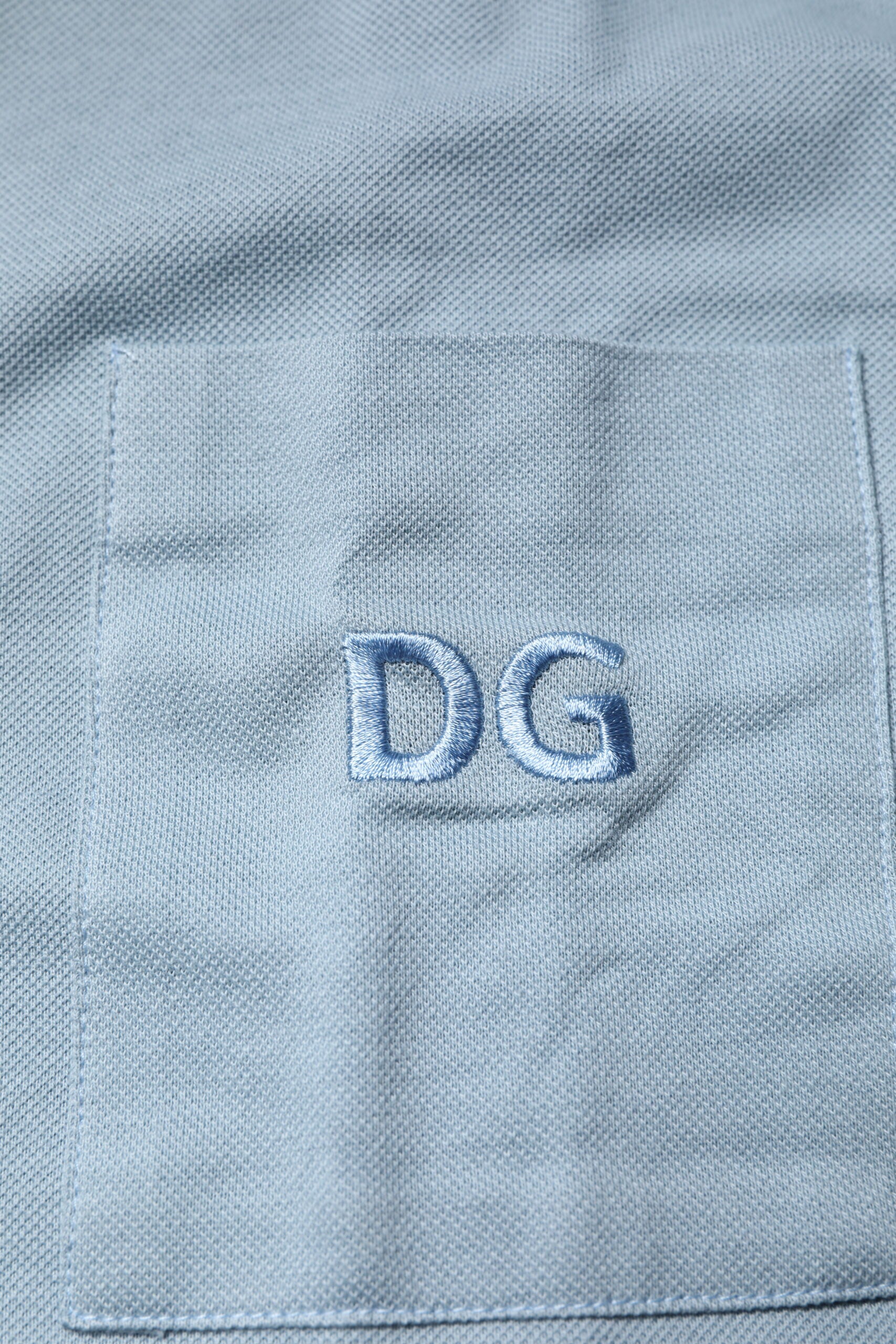 Polo décontracté à boutons en coton bleu Dolce &amp; Gabbana pour homme