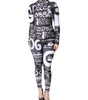 Dolce & Gabbana Black Logo Turtleneck Bodycon Jumpsuit Dress