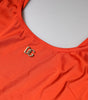 Dolce & Gabbana Orange Sleeveless Bodycon Jumpsuit Dress