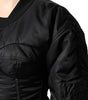 Dolce & Gabbana Black Nylon Full Zip Bustier Corset Jacket