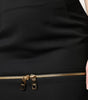 Mini-jupe taille haute en laine vierge noire Dolce &amp; Gabbana