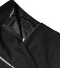 Mini-jupe taille haute en laine vierge noire Dolce &amp; Gabbana