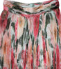 Jupe midi taille haute à fleurs en soie multicolore Dolce &amp; Gabbana