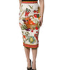 Jupe crayon mi-longue taille haute multicolore Dolce &amp; Gabbana
