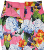 Dolce &amp; Gabbana Multicolor Floral Print High Waist Midi Skirt