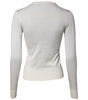 Dolce & Gabbana Cream Floral Silk Embellished Cardigan Sweater