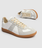 Maison Margiela Low Leather And Suede Sneakers
