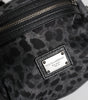 Dolce & Gabbana Black Gray Leopard DG Logo Belt Waist Fanny Pack Bag