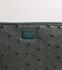 Dolce & Gabbana Green Ostrich Logo Plaque Zip Around Continental Wallet