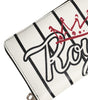 Dolce & Gabbana White Leather DG Crown Royals Continental Zip Around Wallet