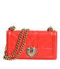 Dolce & Gabbana Red Leather Quilted Devotion Crossbody Phone Cover Bag
