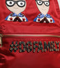 Dolce & Gabbana Red #DGFAMILY VULCANO Embellishment Backpack Bag