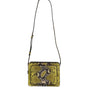 Dolce & Gabbana Green Exotic Leather DG Plaque Crossbody Clutch Bag
