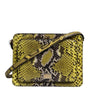 Dolce & Gabbana Green Exotic Leather DG Plaque Crossbody Clutch Bag