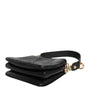 Dolce &amp; Gabbana Black Exotic Leather Shoulder Sling Clutch Bag