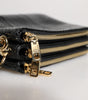 Dolce &amp; Gabbana Black Exotic Leather Shoulder Sling Clutch Bag